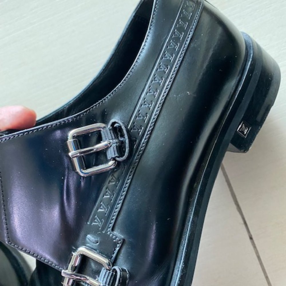 Louis Vuitton Men's double monk strap loafers - Picture 3 of 13